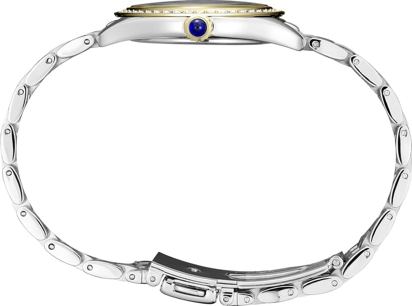 SEIKO SUR392 Automatic Watch for Women - Essentials - Swavorski Crystals - Stainless Steel Two-Tone Gold-Finish Bracelet - 50M Water Resistant