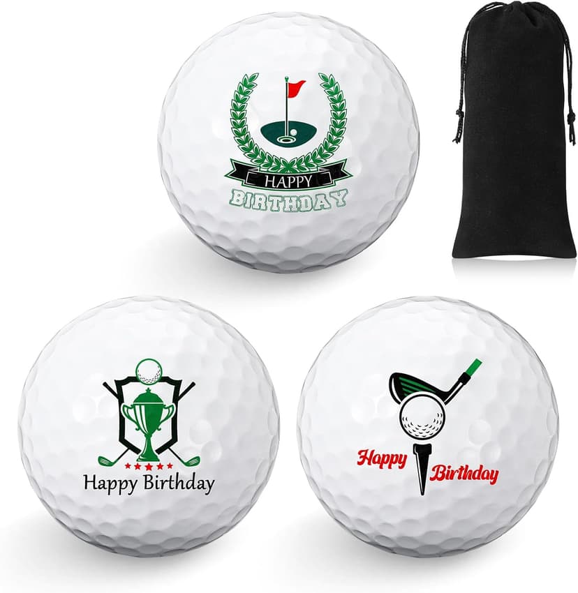 Threan Golf Ball Gift Set Funny Novelty Golfer Present for Men Birthday Dad Golfing Fan One Standard Size Unit