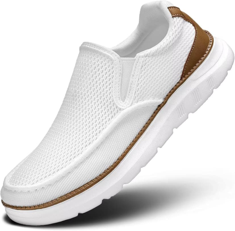 Vooncosir Mens Boat Shoes Casual Loafers Slip On Walking Dress Sneakers Mesh Business Oxfords Work Lightweight Soft Sole