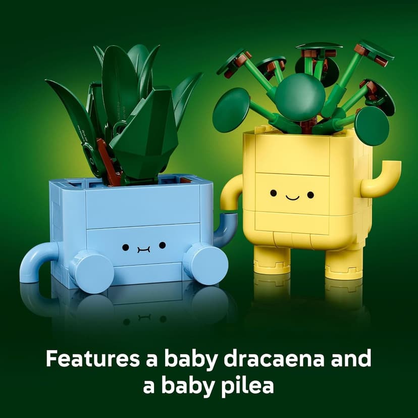 LEGO Botanicals Happy Plants Building Toys - Bedroom or Dorm Room Decor for Girls, Boys, & Adults, Desk or Shelf Display - Birthday Gift Ideas for Kids, Ages 9+ - 10349