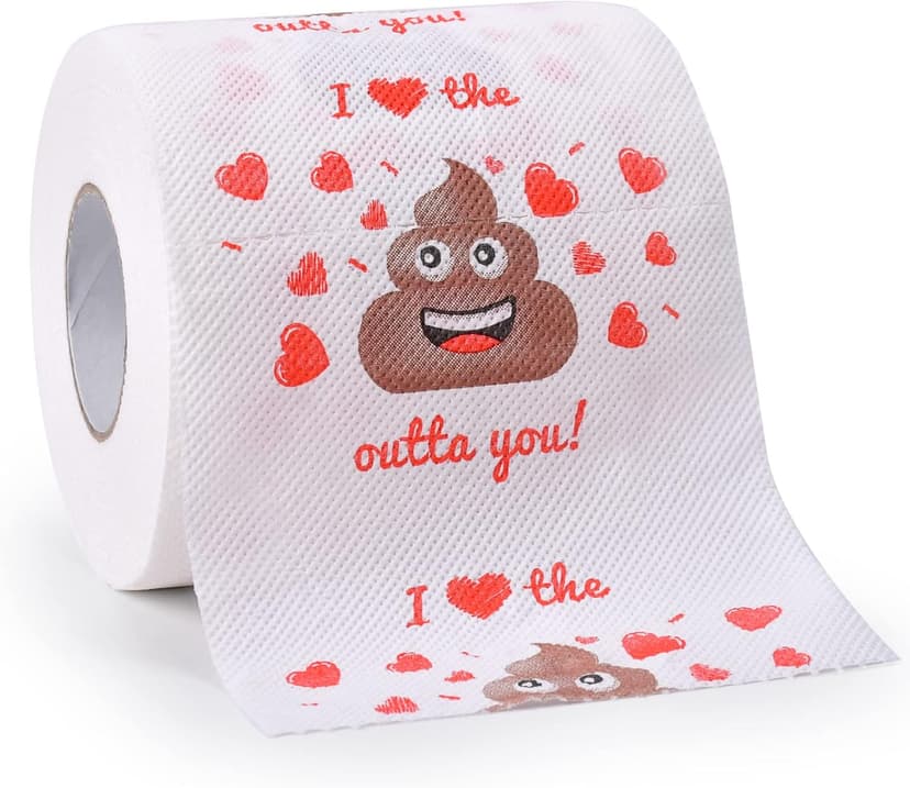 Valentines Day Gifts for Him/Her, Romantic Novelty Gifts Toilet Paper, Funny Gag Gifts for Adults Men Women Boyfriend Girlfriend, Valentines Day Decor for Party Supplies Christmas Stocking Stuffers