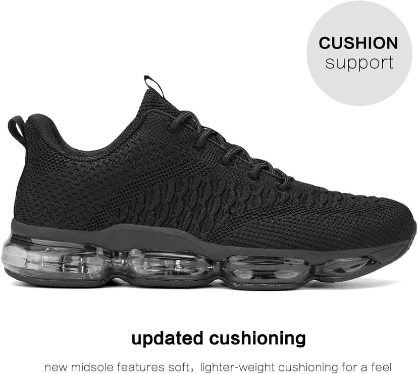 Socviis Men's Air Cushion Running Shoes Breathable Tennis Fashion Sneakers Non Slip Workout Casual Sport Shoes Gym Training Comfortable Walking Shoes