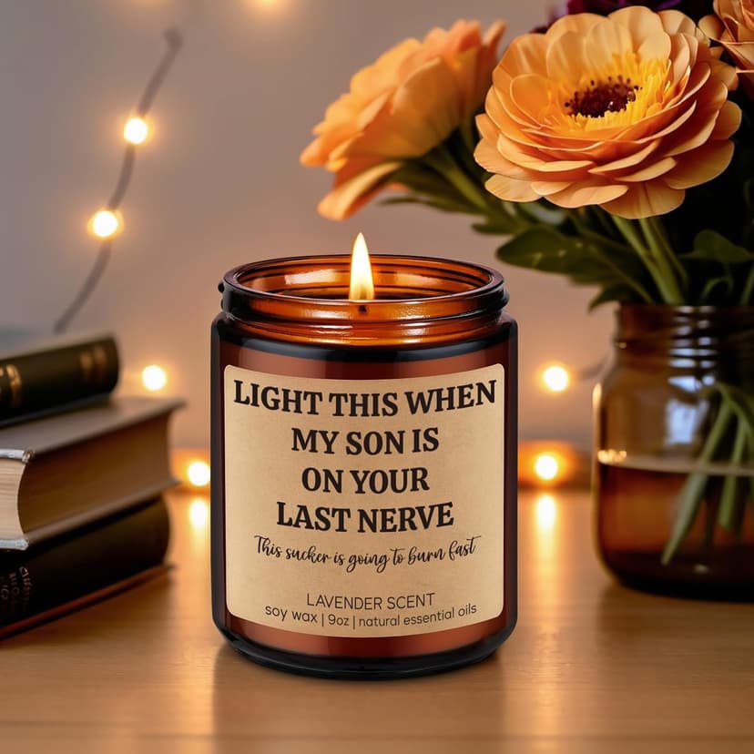 GSPY Scented Candle, Daughter in Law Gifts - Christmas, Birthday Gifts for Daughter in Law, Sons Girlfriend - DIL Present from Mother in Law - Funny Wedding, Bridal Shower Presents for Future New DIL