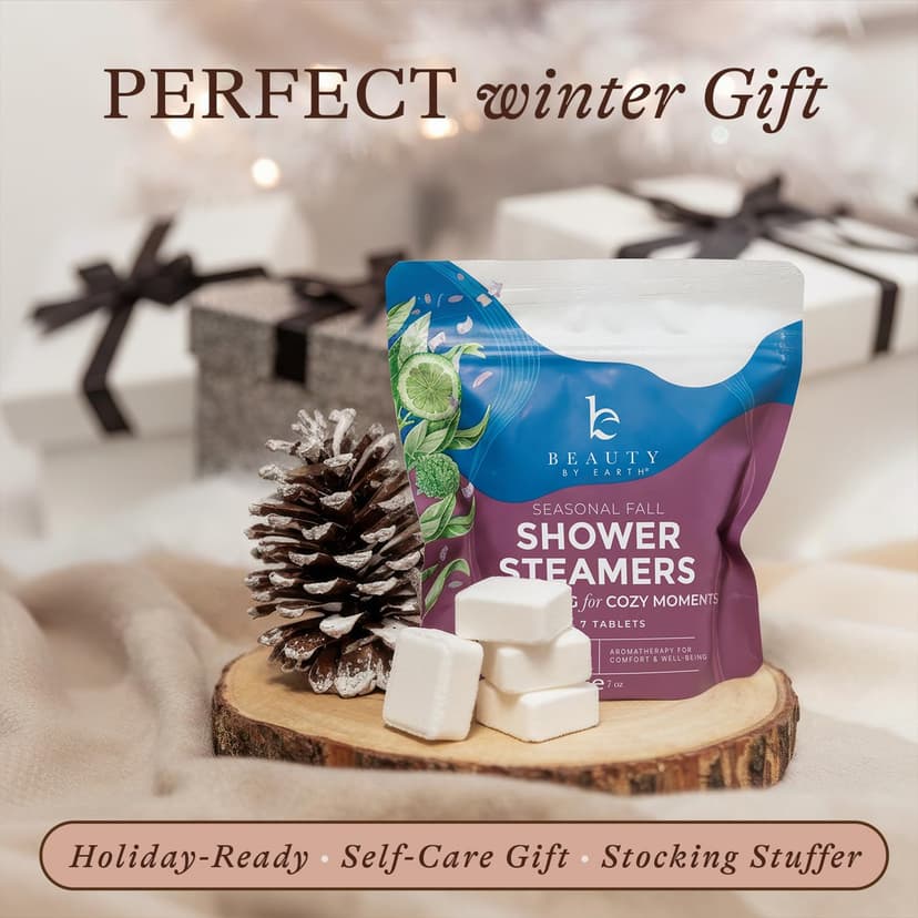 Lavender Shower Steamers Aromatherapy – USA Made with Bergamot Essential Oil, Valentines Day Gifts for Her, Large Shower Tablets for Women & Men, Stress Relief & Relaxing Calming Pamper Gifts