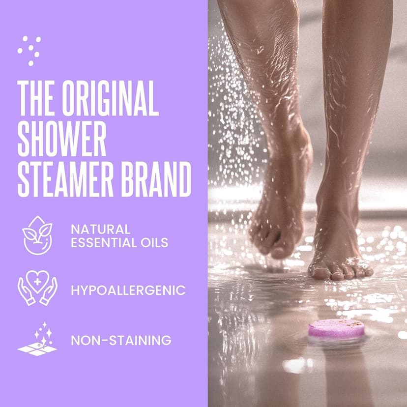 Cleverfy Shower Steamers Aromatherapy for Women and Men – Self-Care Shower Bombs for Stress Relief and Relaxation – 6 Tablets