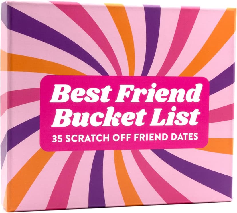 Best Friend Bucket List Scratch Off Cards – 35 Fun Adventure Date Ideas for Friends – Unique Gift for Women, Besties, or BFFs – Fun Friendship Gift for Birthdays or Holidays