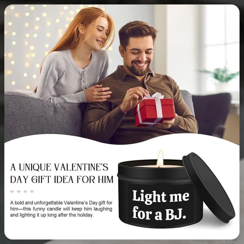 Gifts for Him Boyfriend Husband Funny Anniversary Wedding Birthday Gifts for Men Naughty Engagement Gift for Couples Husband Boyfriend Birthday Gift Ideas, Unique Romantic Lavender Candle for Men