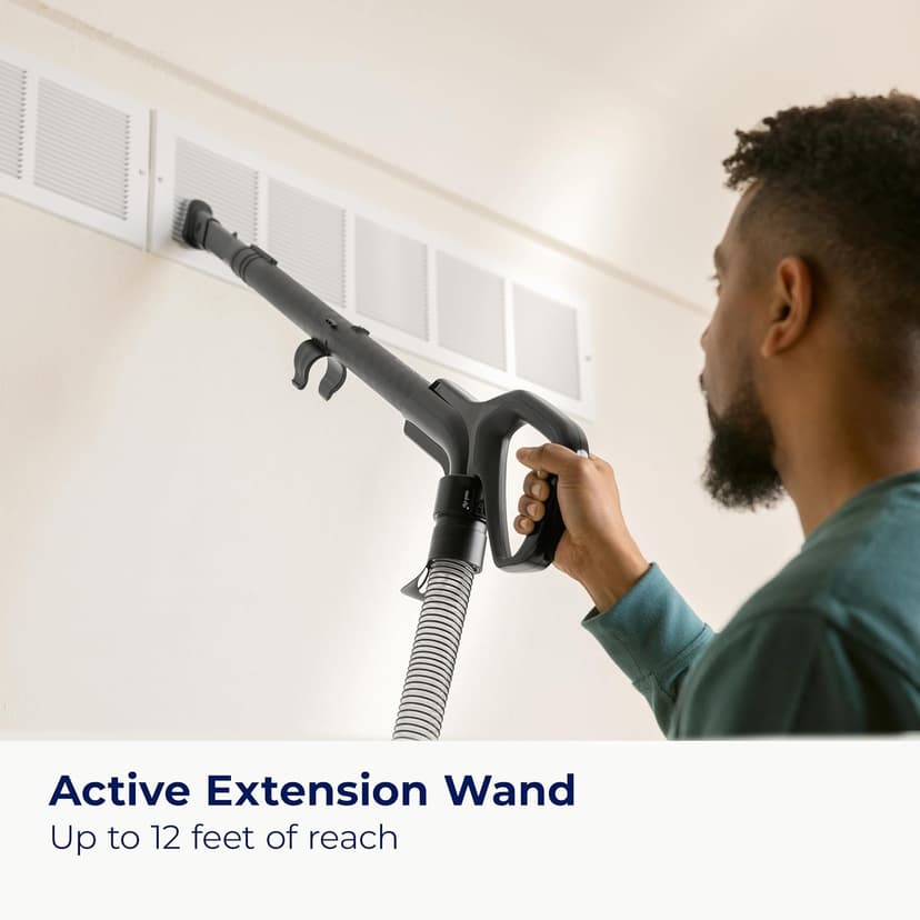 Bissell CleanView Swivel Rewind Vacuum with Automatic Cord Rewind, TurboEraser Upholstery Tool, Triple Action Brush Roll, Swivel Steering, Extension Wand, Easy-Empty Dirt Tank, Multi-Cyclonic Suction