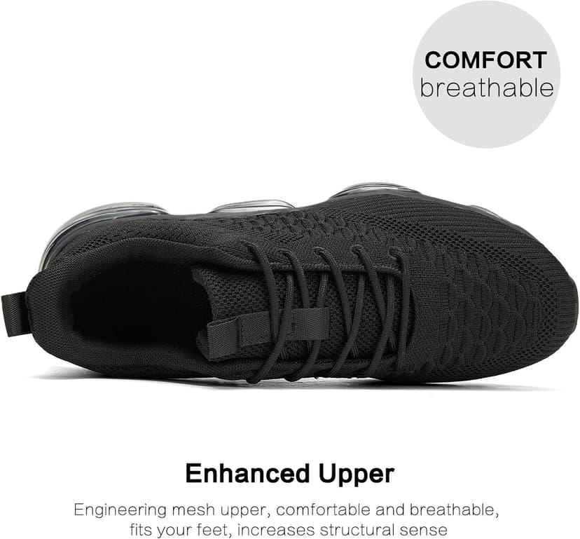 Socviis Men's Air Cushion Running Shoes Breathable Tennis Fashion Sneakers Non Slip Workout Casual Sport Shoes Gym Training Comfortable Walking Shoes