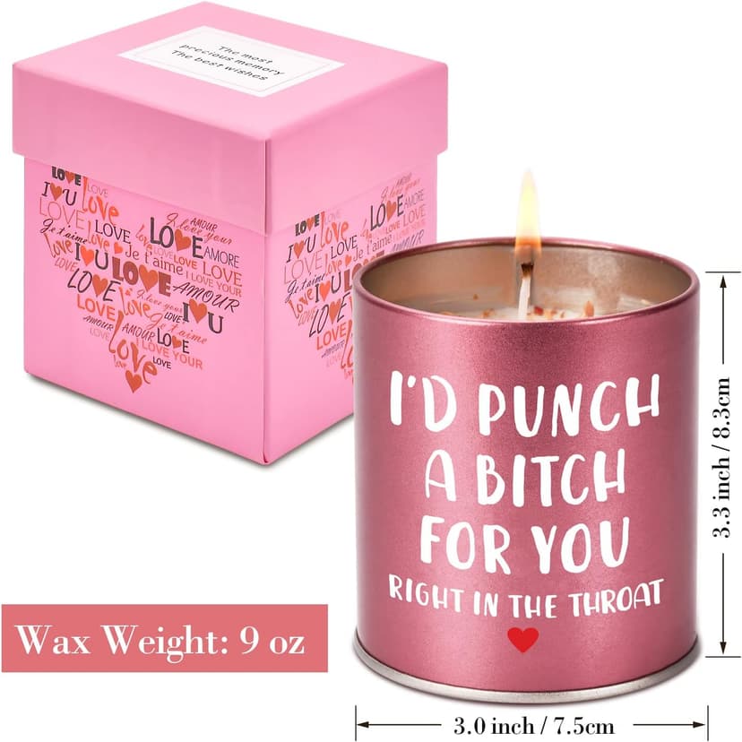 Birthday Gifts for Women,Valentines Galentines Day Gifts for Her Girlfriend,Mothers Day Gifts,Sister Gifts for Sisters,Friendship Gifts,Christmas Stocking Stuffers,Scented Candle Funny Gifts ldeas
