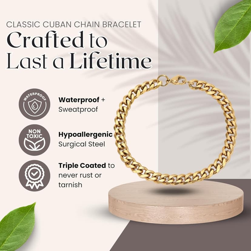 Love You This Much Promise Cuban Bracelet, Romantic Gift for Boyfriend, Appreciation Gift for Boyfriend, Cute Small Gift for Boyfriend, Thoughtful Boyfriend