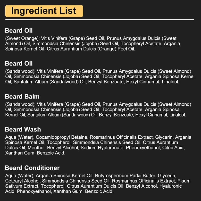XIKEZAN Beard Kit for Men Grooming & Care w/Beard Conditioner, Wash, Oil, Balm, Brush, Comb,Birthday Fathers Valentines Gifts for Men Him Dad Husband Boyfriend Christmas Gifts Mens Stocking Stuffers
