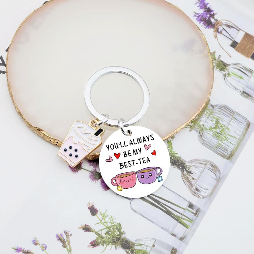 OEHEDOU Bestie Gifts for Women Best Friends - Cute & Funny Keychain Gifts