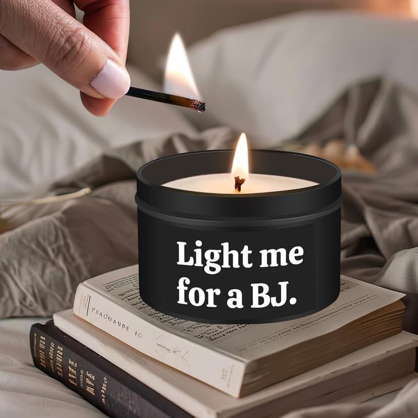 Gifts for Him Boyfriend Husband Funny Anniversary Wedding Birthday Gifts for Men Naughty Engagement Gift for Couples Husband Boyfriend Birthday Gift Ideas, Unique Romantic Lavender Candle for Men