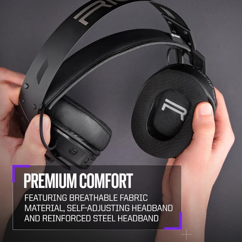 RIG 900 MAX HX Universal Dual Wireless Gaming Headset 2.4GHz/Bluetooth for Xbox, PlayStation, Nintendo Switch, PC, Android, iPhone - Charging Base - 60 Hours Battery - Dolby Atmos 3D Audio