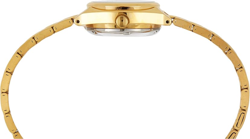 SEIKO Women's SYMA04 Seiko 5 Automatic Gold Dial Gold-Tone Stainless Steel Watch
