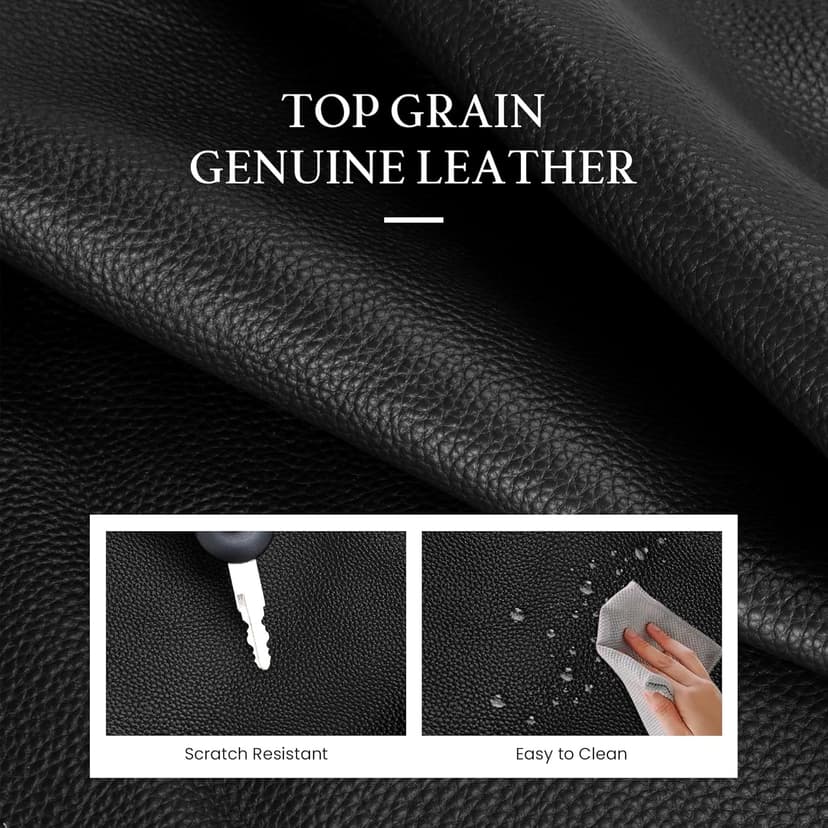 befen Genuine Leather Tote Bag for Women Work, Women's Tote Handbags Shoulder Satchel Purse with Compartments and Tassel