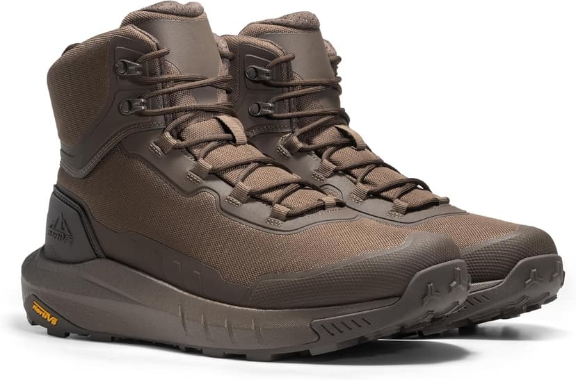 NORTIV 8 Men's Tactical Hiking Lightweight Cushion Sole for Work All Day Side Zipper Motorcycle Combat Military Boot Arch Support 8 Inches Terrascope