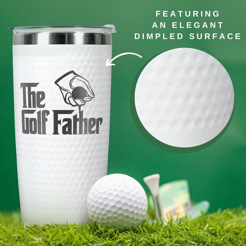 Golf Gifts for Dad - Fathers Day Golf Gifts for Men, Dad, Husband - Funny Golfer Gift - Golfer Ideas for Men, Golfers - Fathers Day Gift - 20 Oz Stainless Steel Tumbler