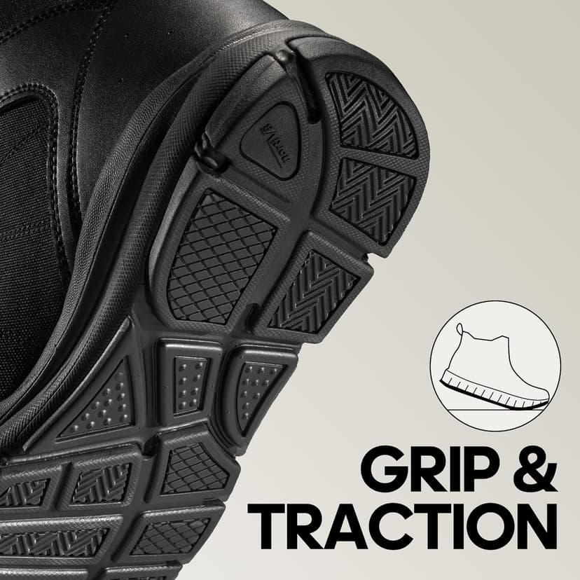 NORTIV 8 Men's Lightweight Military Tactical Work Boots Outdoor Hiking Motorcycle Combat Boots