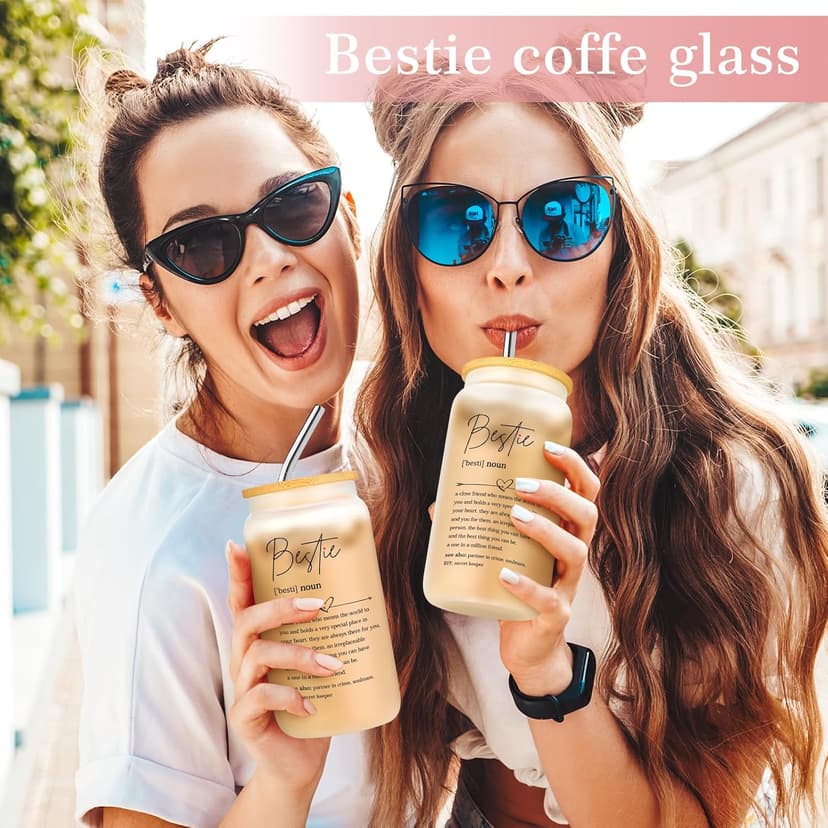 Best Friend Birthday Gifts for Women Friendship Gifts for Women Bestfriend Birthday Gift for Best Friend Woman Bestfriend Gift Ideas with Cup Bag Candle Keychain for Soul Sister Bestie BFF
