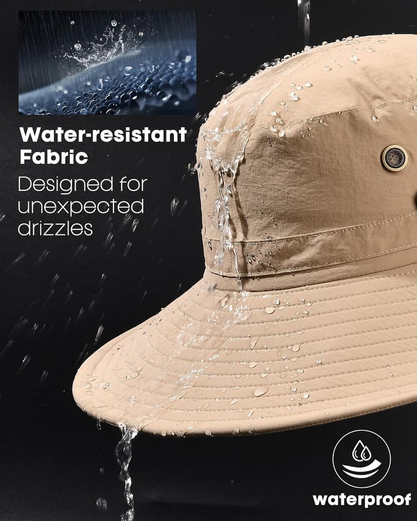 FURTALK Sun Hats for Men Fishing Hat UPF 80+ Foldable Wide Brim Outdoor Hiking Beach Summer Hats