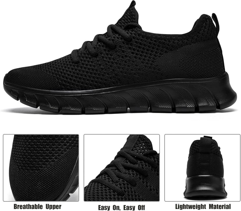 YRLTYO Mens Running Shoes Slip On Tennis Walking Sneakers Workout Athletic Lightweight Casual Sport Shoes