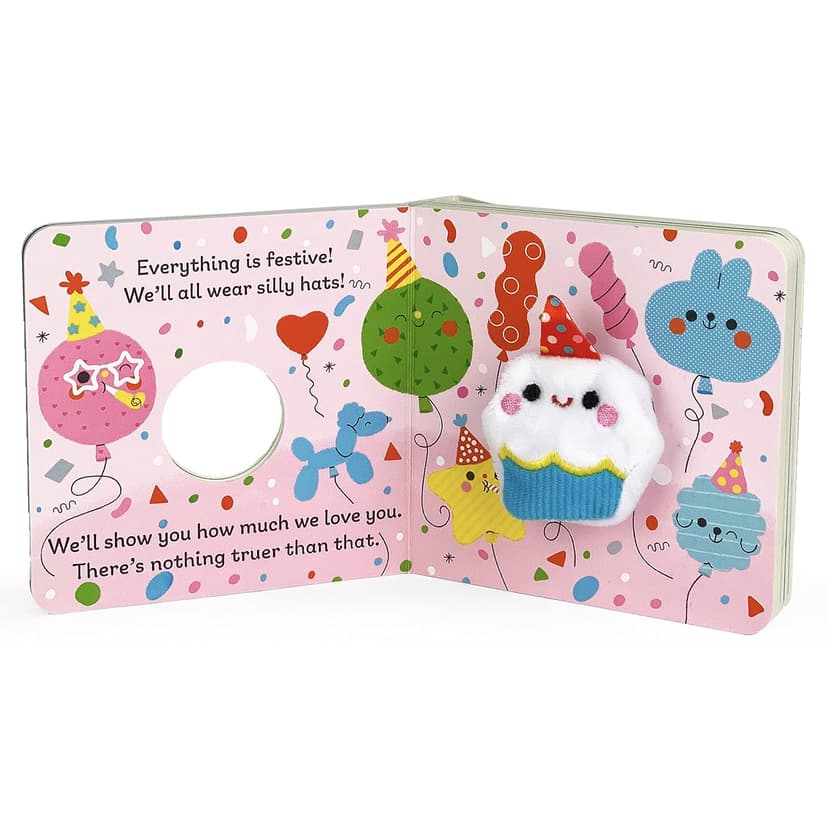 Hooray It's Your Birthday! Finger Puppet Board Book for Celebrations & Parties Ages 1-4 (Finger Puppet Board Books)