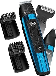 Wahl Manscaper® Total Body Grooming and Your Hair Down There Rechargeable Deluxe Hair Trimmer and Shaver with Safe-Touch Detachable Stainless Steel Precision Blades - Model 5708