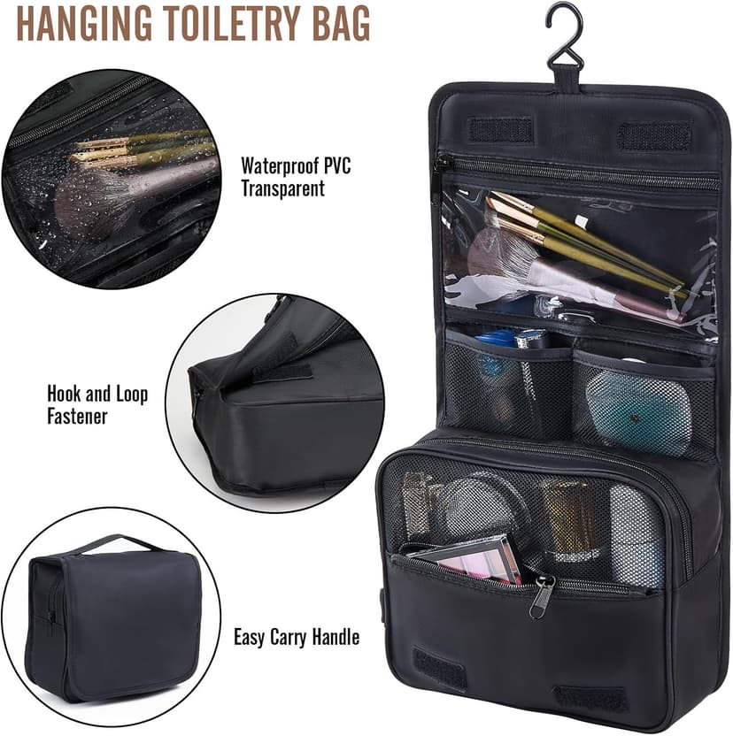 Veken 10 Set/8 Set Packing Cubes for Travel Essentials, Suitcase Organizer Bags in 4 Sizes, Carry-On Luggage Accessories with Large Laundry & Toiletry Bag, Must-Have for Airplane, Road Trip & Camping