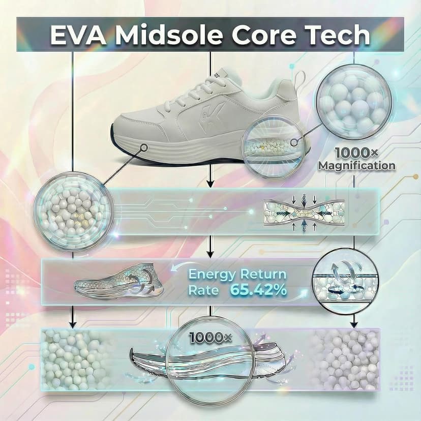 OKVOOT Women's Running Shoes Walking Shoes Wide Width Leather: Comfortable Shock Absorbing Breathable Lightweight Non-Slip Athletic Fashion Sneakers for Tennis Gym Workout Training Casual