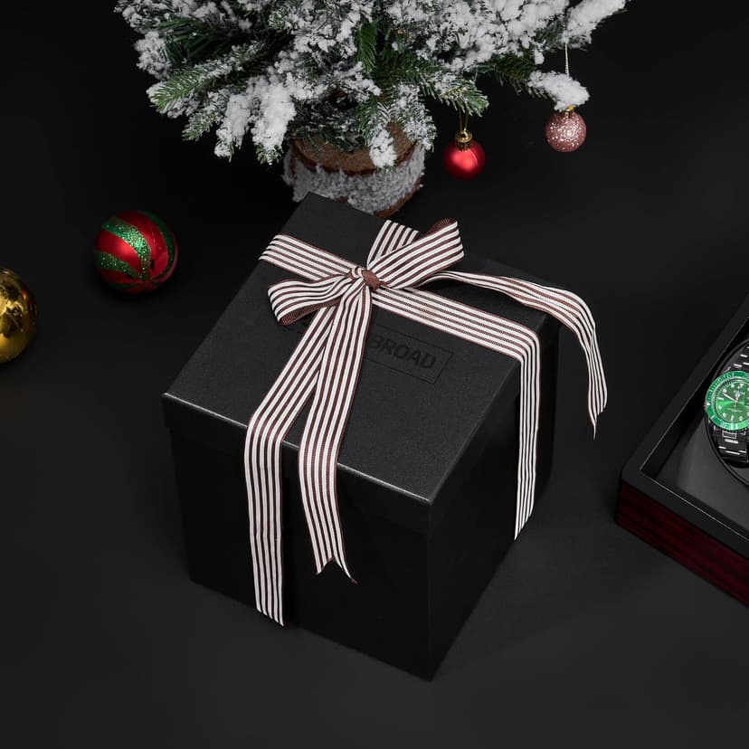 ANWBROAD ANWBROAD Watch Winder for Automatic Watches Double with Super Quiet Motor Flexible Watch Pillows LED Backlight Wooden 5 Modes Battery or Type-C Adapter UJWW001Y