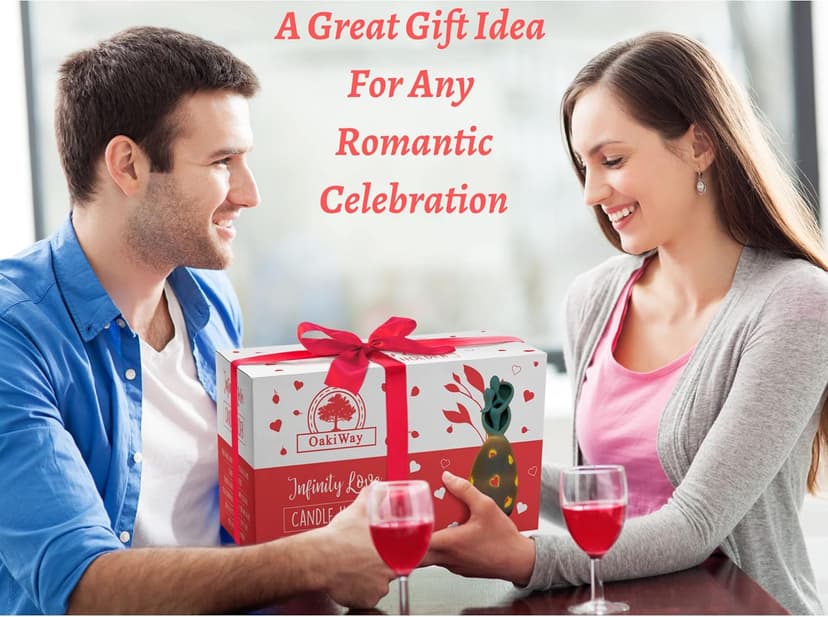 Infinity Love Candle Holder Statue with Flickering LED Candle for Couples, Wife, Husband, Him or Her, Bridal Shower, Engagement, Parents, Registry