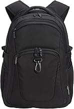 Amazon Basics Travel Laptop Backpack for 15.6 inch Laptop, Black | for 15.6 inch Laptop