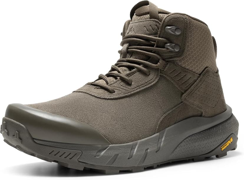 NORTIV 8 Men's Waterproof Military Tactical Work Boots Leather Motorcycle Combat Lightweight Non-Slip Hiking Boots for Men Defender