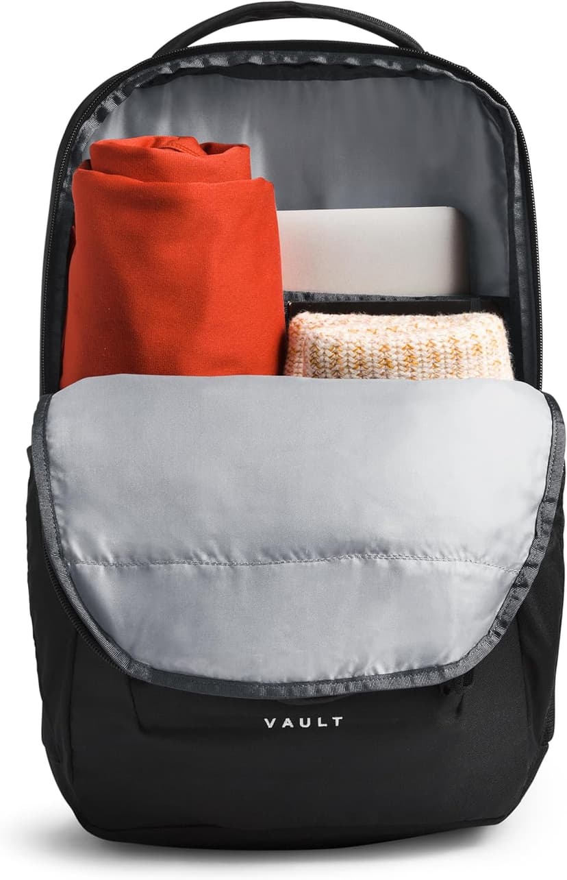 The North Face Vault Everyday Laptop Backpack - Commuter Travel Bag, Water-Repellent Finish, Spacious Compartment, TNF Black-NPF, One Size | Everyday, PFAS Free