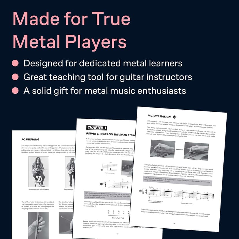 Metal Rhythm Guitar Vol. 1 Troy Stetina | Heavy Metal Guitar Method with Tabs and Online Audio | Rhythm Training for Beginners and Advanced Players | Electric Guitar Instructional Book 
