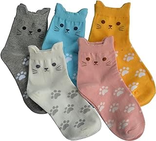 Jeasona Women's Cat Socks Cat Gifts Cute Animal Socks Dog Owl Gifts for Women