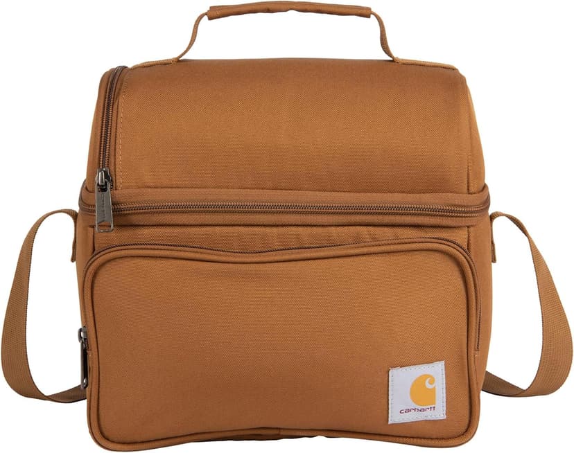 Carhartt Camping Cooler, Worksite Lunchbox, Soft Shell Cooler for Construction Sites, Work and Everyday Use Cooler, Brown