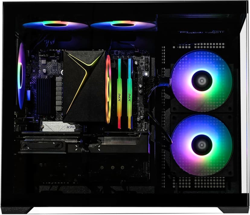 STORMCRAFT Sirius AI Gaming Desktop - Intel i5 14400F up to 4.7GHz, RTX 5060 GDDR7, 32GB DDR5 RGB 6000MHz, 1TB NVMe Gen4 SSD, Intel B760 Motherboard, 650W Gold PSU, Win 11 Home VR Ready