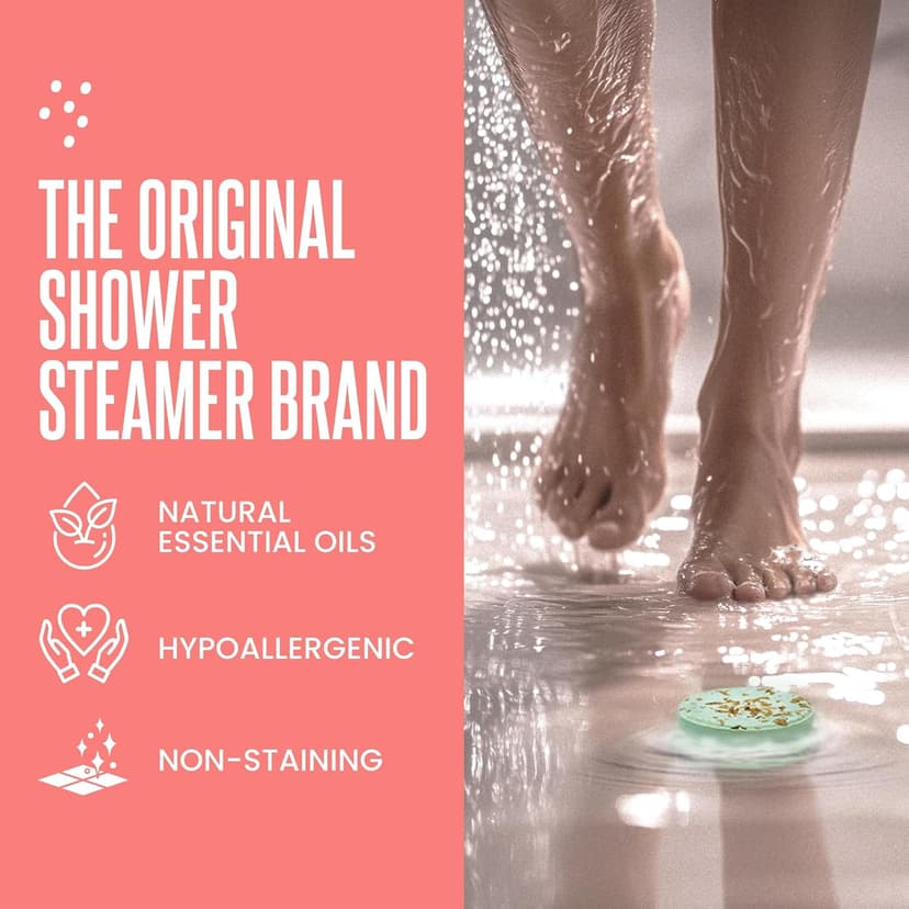 Cleverfy Shower Steamers Aromatherapy for Women and Men – Self-Care Shower Bombs for Stress Relief and Relaxation – 6 Tablets