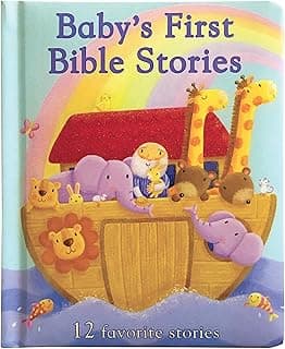 Baby's First Bible Stories Padded Board Book - Gift for Easter, Christmas, Communions, Newborns, Birthdays, Beginner Bible (Little Sunbeams)