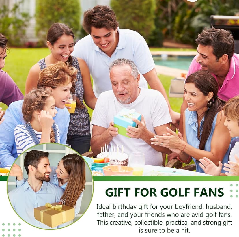 Threan Golf Ball Gift Set Funny Novelty Golfer Present for Men Birthday Dad Golfing Fan One Standard Size Unit