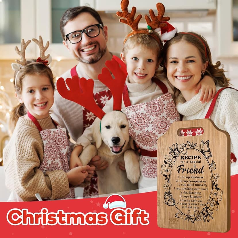 Best Friend Birthday Gifts for Women Men, Christmas Decorations for Bestie BFF Sister, Friendship Gifts for Women Friends Her Him Female Male Boys Girls, Funny Best Friend Cutting Board Gifts Ideas