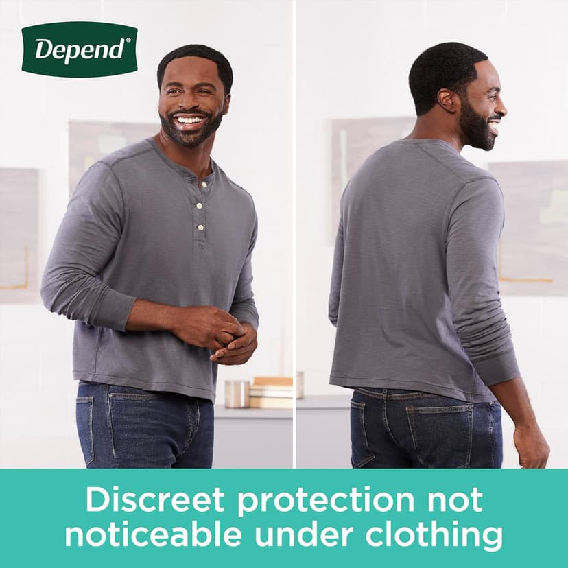 Depend Depend Fresh Protection Adult Incontinence Underwear for Men, Disposable, Maximum, Extra-Large, Grey, 68 Count (2 Packs of 34), Packaging May Vary