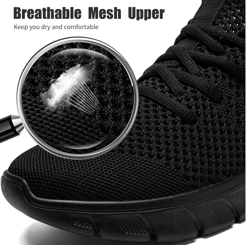 YRLTYO Mens Running Shoes Slip On Tennis Walking Sneakers Workout Athletic Lightweight Casual Sport Shoes