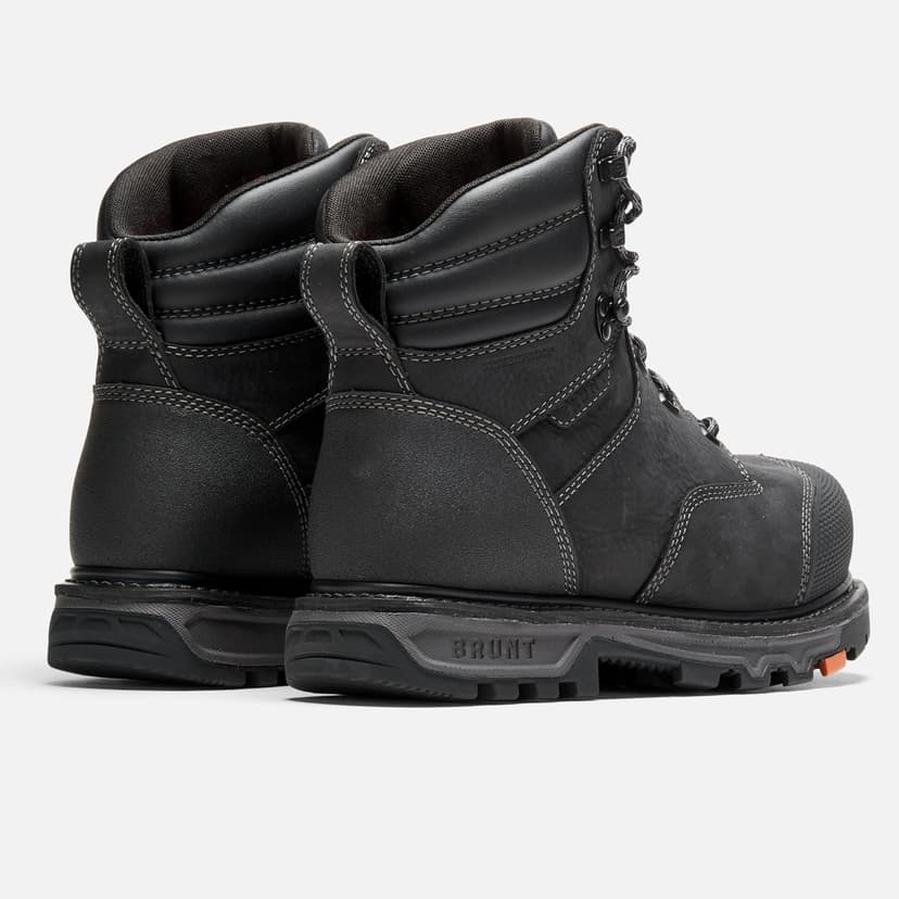 BRUNT Mulder Welted (Comp Toe) - 6" Waterproof Safety Toe Work Boot - Goodyear Welt Construction - EH & ESR Rated - Oil & Slip Resistant - 90-Degree Heel - Adjustable Width System