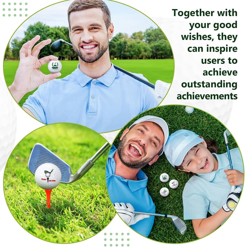 Threan Golf Ball Gift Set Funny Novelty Golfer Present for Men Birthday Dad Golfing Fan One Standard Size Unit