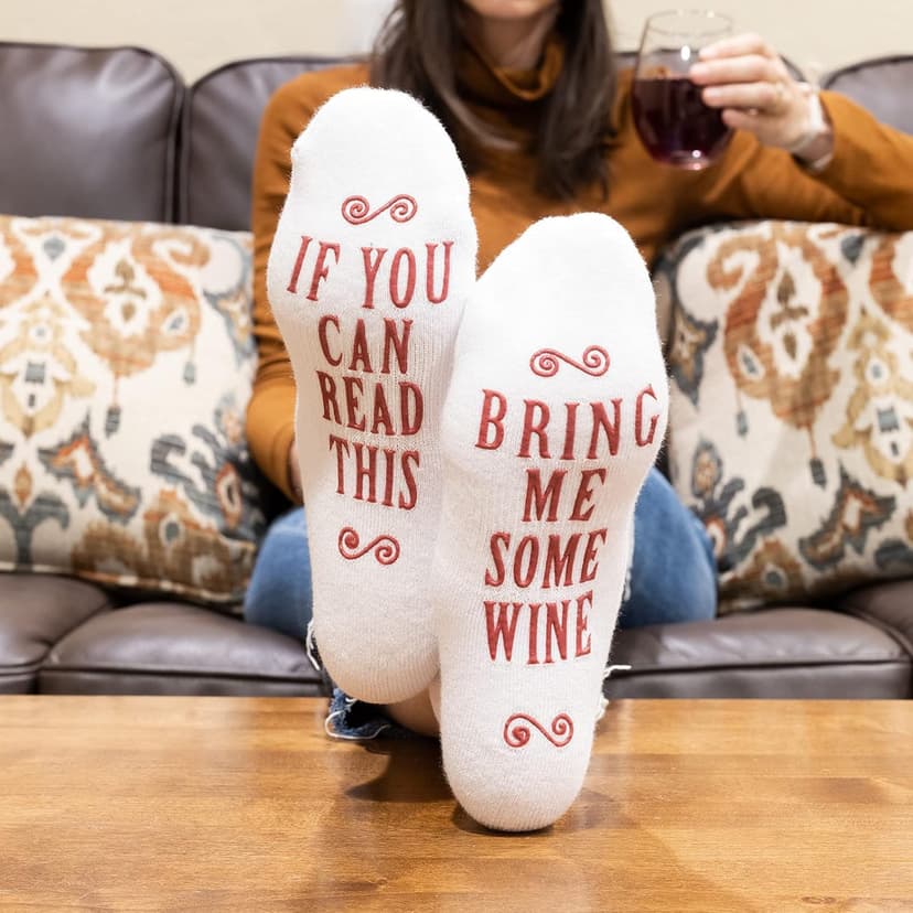 Haute Soiree Women's Novelty Socks - “If You Can Read This, Bring Me Some” - One Size Fits All