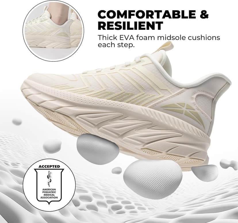 ALLSWIFIT Women's Slip On Walking Shoes Running Comfortable Tennis Breathable Non Slip Athletic Gym Workout Cross Training Fashion Sneakers